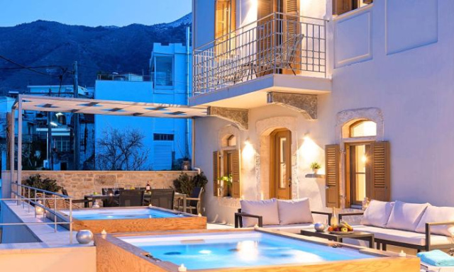 Sun Stone Villa Heated Whirlpool - Chania