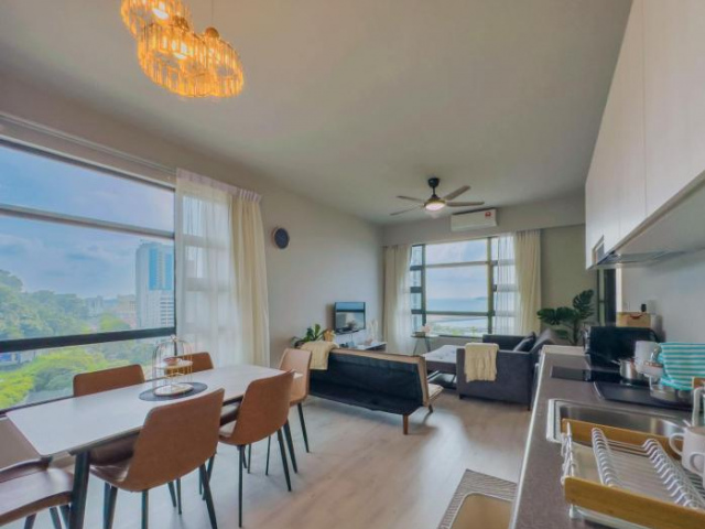 Zeluxo #JQ01 Jesselton Quay Tower 2 Level 10-2BR 2 Bath, Seaview - Kota Kinabalu