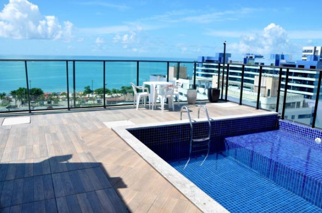 Aconchegante Apt na Praia de Pajuçara !Gales 907 com piscina na cobertura e vaga de garagem - Gales - Maceio