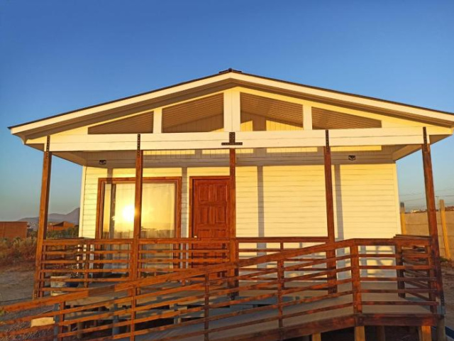 Atardeceres espectaculares en Tongoy - Cabaña 4 personas condominio privado Tanguemar - Coquimbo