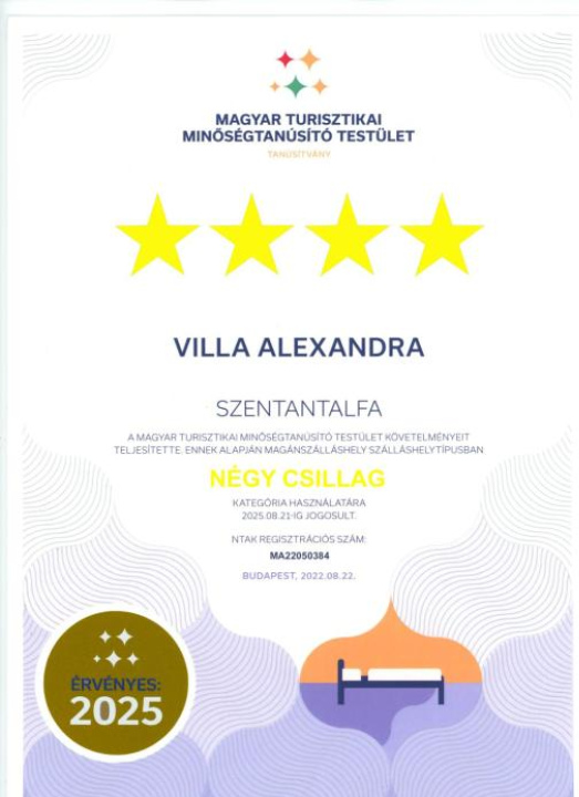 Villa Alexandra Szentantalfa - Veszprem County