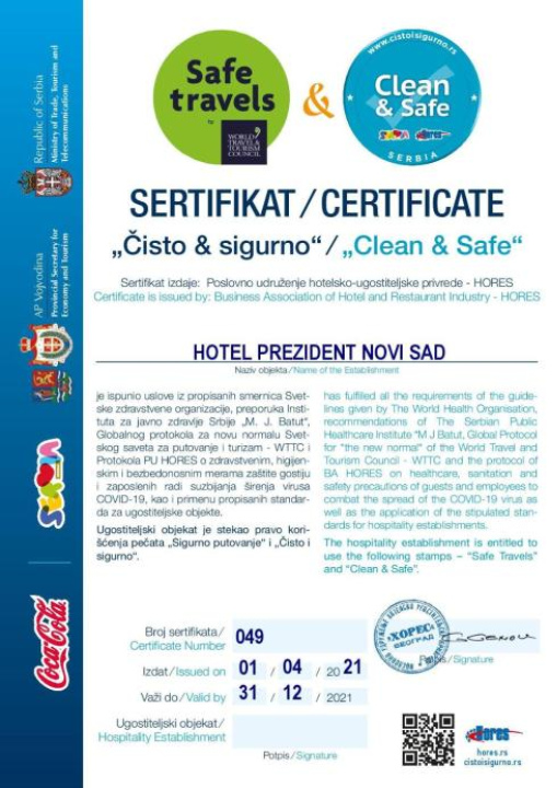 Prezident Hotel - Novi Sad