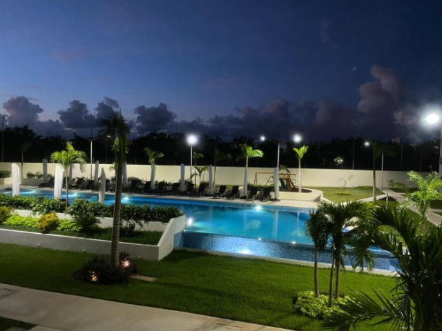 Super equipado c/ office Av Huayacan Long Island - Cancun