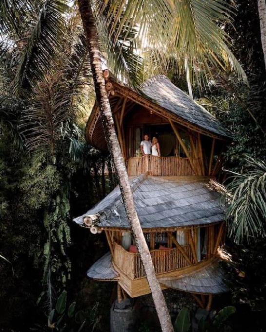 Ananda House 3bds Eco Bamboo House Pool River View - Bali
