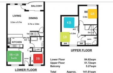 Spacious 4 BR and 2 Bathrooms City Apartment