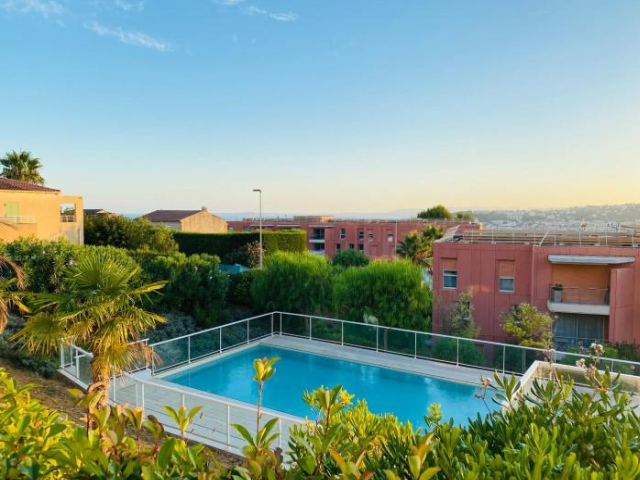 LUXURY FLAT NICE PANORAMIC VIEW - swimming pool - parking - terrace - Nice